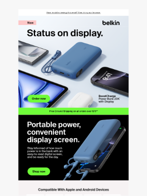 Belkin - Fast, safe, portable power for your phone or tablet, now in Blue