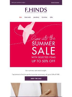 F.Hinds Limited (United Kingdom) - Sale ends tonight ✨