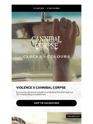 Clocks and Colours - Almost gone: Cannibal Corpse x C+C