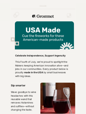 The Grommet - Made in the USA 🇺🇸 — and proud of it