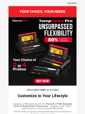 ThermoPro - 50% Off🌡️2- or 4-Probe TempSpike Pro