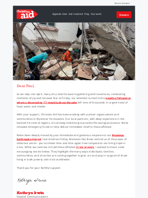 Christian Aid (United Kingdom) - Celebrating the power of togetherness and collective action