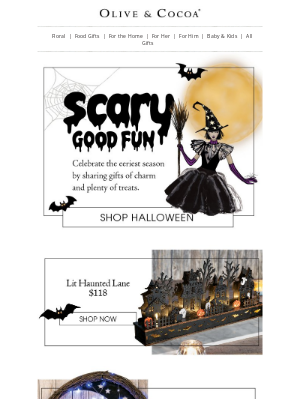 Olive & Cocoa - Halloween Gifts So Good, They’re Scary