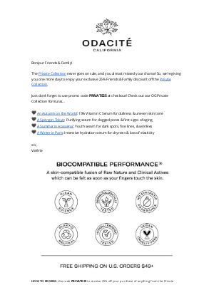 Odacité - Last Chance: 25% off Private Collection