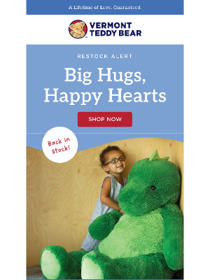 Vermont Teddy Bear - Life’s Better With a Hug This Big
