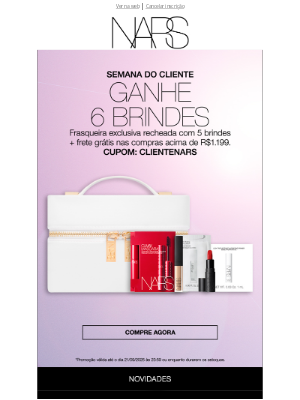GANHE Frasqueira com 5 Brindes. Imperdível! ﻿🤩