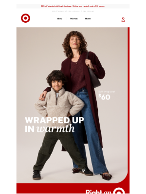 Target (Australia) - Wrap up for Mother’s day | Coat $60
