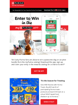 Petfinder - A sweepstakes, holiday treats, and more!