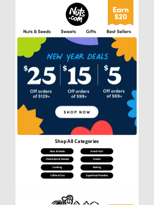 Nuts - Let’s talk deals: New Years Sale