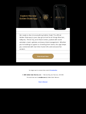Golden State Warriors - The New Golden State App is Here!