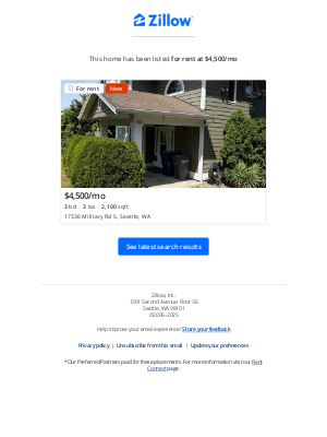 Zillow - New Rental Listing: 17336 Military Rd S, Seattle, WA 98188 matches your 'Seatac WA' Saved Search.