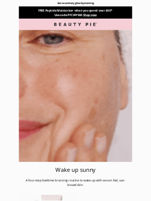BEAUTY PIE (United Kingdom) - Tan while you sleep ☀️