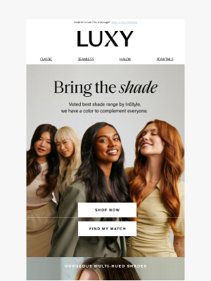 Luxy Hair - Your dreamiest shade, always on point.