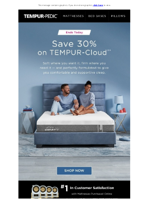 Tempur-Pedic - Hours left to save 30% on cloud-like comfort