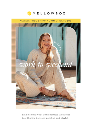 Yellow Box Shoes - The Work-To-Weekend Edit