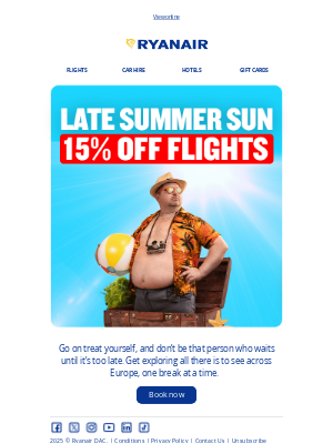 Ryanair - Late Summer Sun