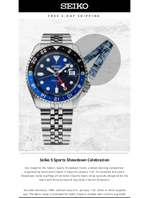 Seiko - Seiko 5 Sports Showdown Celebration