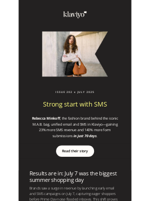 Klaviyo - How Did Rebecca Minkoff grow SMS revenue 23% in 70 days?