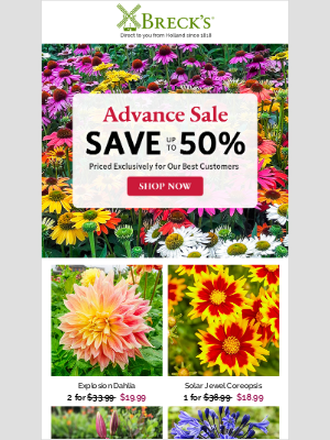 Breck’s Bulbs - Advance Notice!