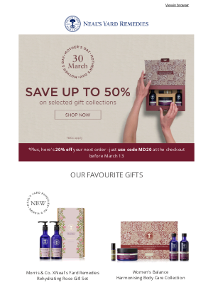 Neal's Yard Remedies - Our Mother's Day Gift Guide + 20% Off