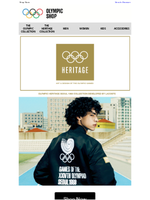 International Olympic Committee - NEW: Olympic Heritage Seoul 1988 Collection by Lacoste