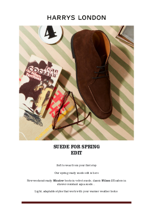 Harry's of London - The Spring Suede Edit