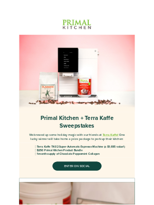 Primal Kitchen - ☕ Enter to win a $2,000+ coffee prize pack!