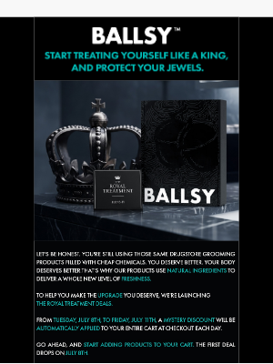 Ballsy - Get the Royal Treatment Today!