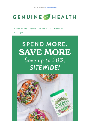 Genuine Health - Buy More & Save Up To 20% 💸