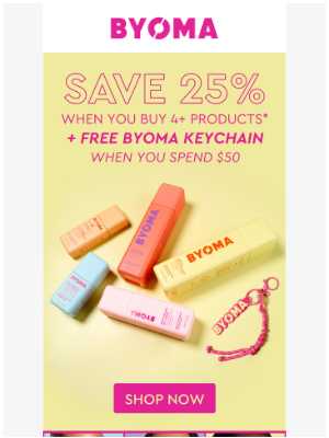 Byoma - Psst...want a FREE keychain? 🌟