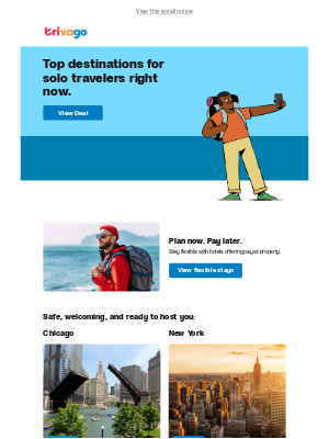 Trivago - Getaway for one? 🙋‍♀️