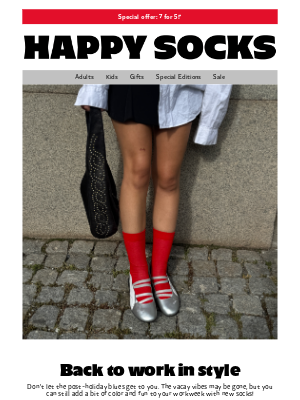 Happy Socks - Back to Work—Special Offer