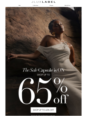 JLUXLABEL - The Sale’s Not Over Yet – Enjoy up to 65% Off