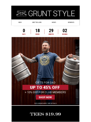 Grunt Style LLC - 🚨 LAST CHANCE: Up to 45% OFF Gifts for Dad
