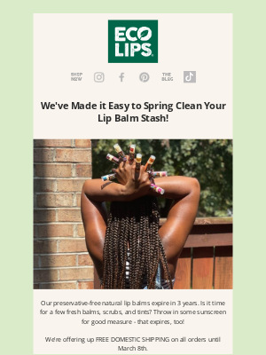 Eco Lips - Spring Clean Your Lip Balm Stash