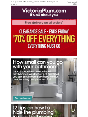 VictoriaPlum.com (United Kingdom) - Last few days - Don't miss out on these great savings