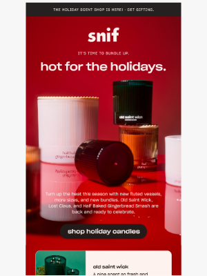 Snif - NOW LIVE: 2024 HOLIDAY CANDLE COLLECTION.