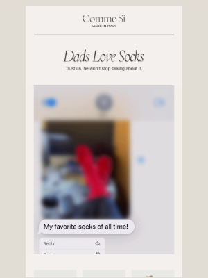 Comme Si - Dads Love Socks