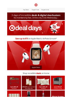 Target - Target Deal Days is live! Shop all the deals now.