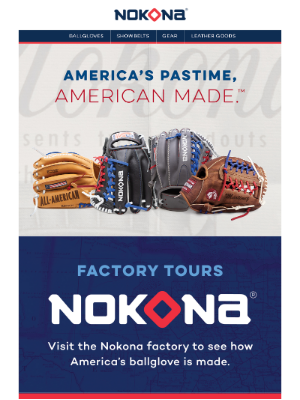 Nokona - Celebrate Memorial Day 🇺🇸 American Made Since 1926!  GWP