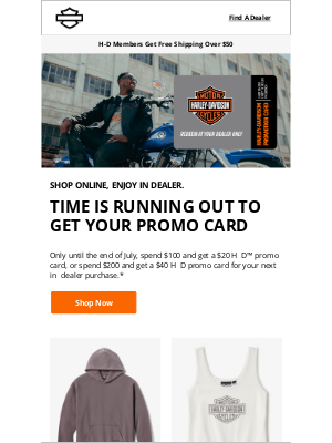 Harley-Davidson - Your chance to earn is still here
