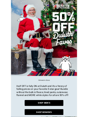 Duluth Trading Company - Conquer Cold With 50% OFF - Ends Tomorrow!