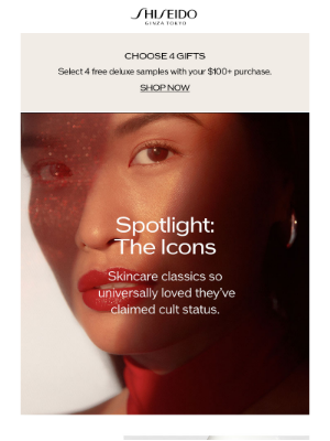 Shiseido - Presenting: Icons In Modern Skincare