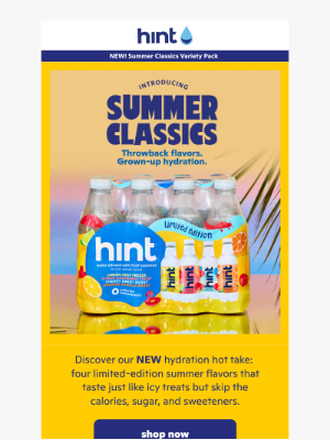 Hint Water - JUST DROPPED 💧Meet your new summer crushes