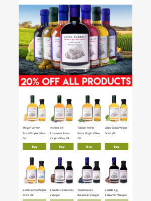 Seven Barrels - 🎉SAVE 20% ON ALL PRODUCTS ON 7barrels.com TODAY!