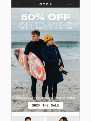 OROS - 50% Off Sitewide For The Holiday Weekend
