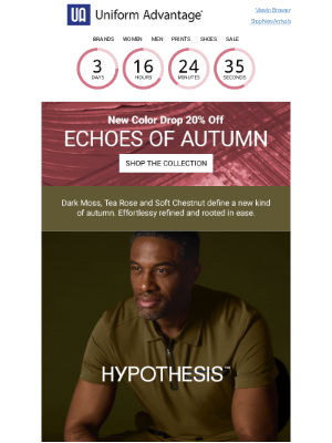 Uniform Advantage - Almost gone… 20% Off Autumn’s Latest Shades
