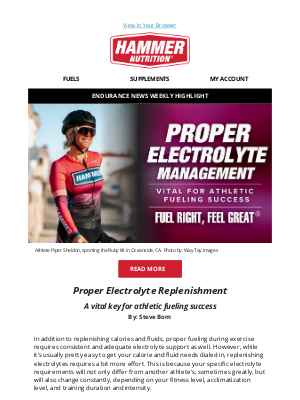Hammer Nutrition - Electrolyte Management - NOT loading