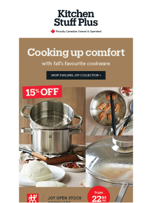 Kitchen Stuff Plus - ZWILLING Joy Cookware is 15% off 🍳✨