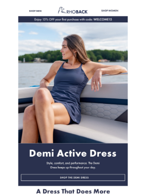 RHOBACK - The Demi Active Dress